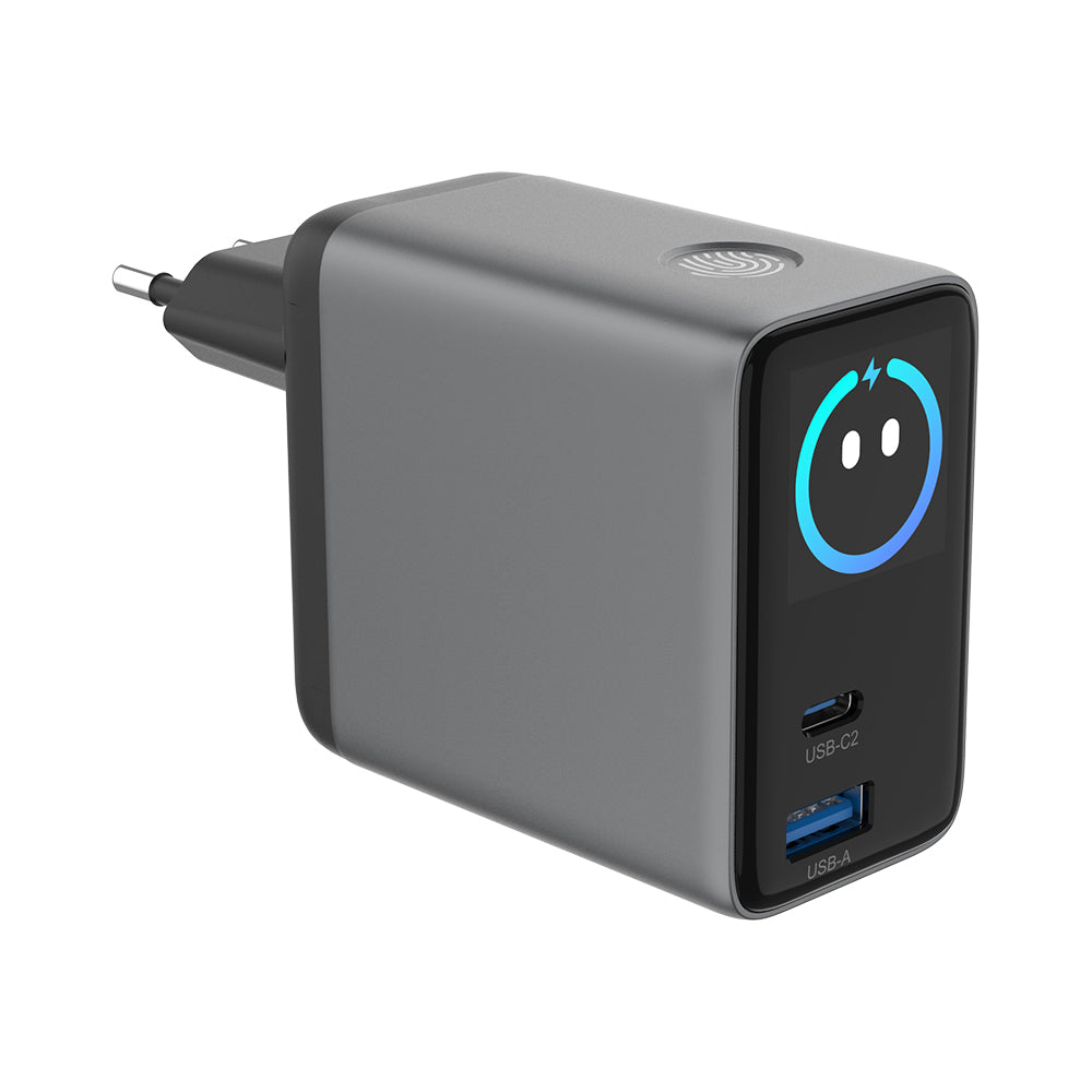 Retractable Portable Charger 100W Built-in Smart Display