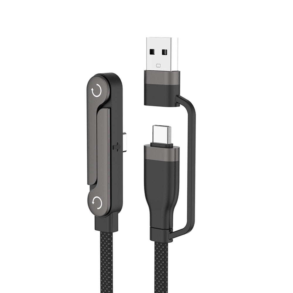 6FT USB C/A to Type C Stand Data Cable
