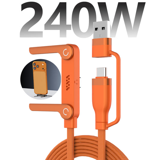 Invisible Stand Cable USB C/A to USB C 6FT