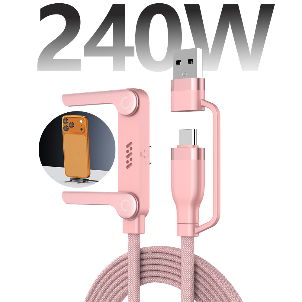 Charging Cable with Stand T-Shaped USB-C Cord
