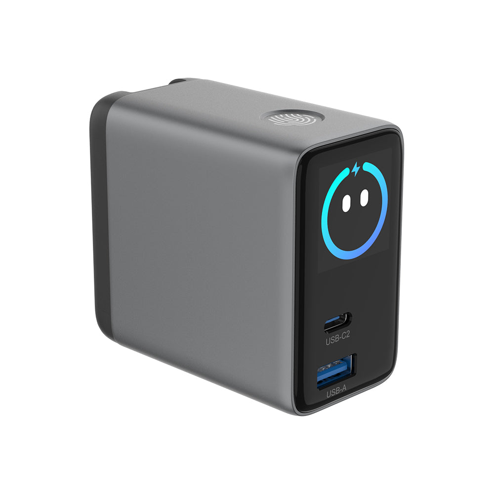 Retractable Portable Charger 100W Built-in Smart Display